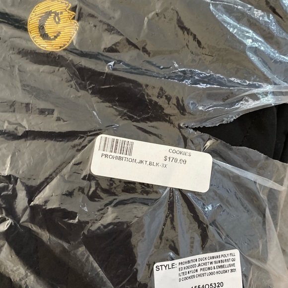 COOKIESSF PROHIBITION BLACK DUCK CANVAS Hooded Jacket  Black 4XL - Picture 1 of 3